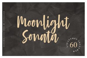 Moonlight Sonata - Script Font